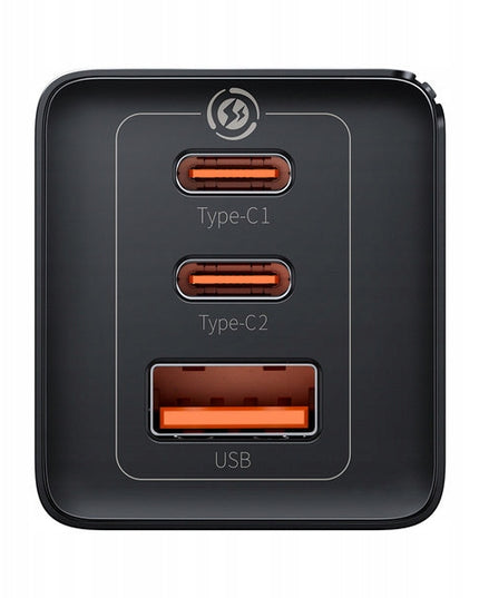 BASEUS Greitas Tinklo Įkroviklis USB 2x USB C Maitinimo Adapteris Nešiojamam Kompiuteriui GaN 65W