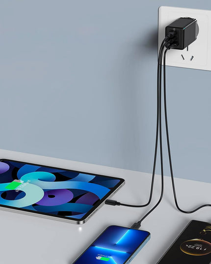 BASEUS Greitas Tinklo Įkroviklis USB 2x USB C Maitinimo Adapteris Nešiojamam Kompiuteriui GaN 65W