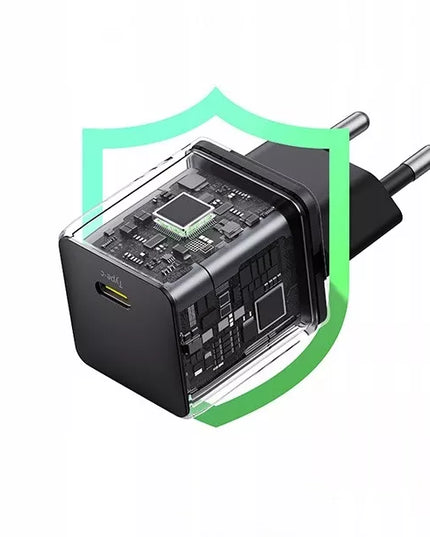 Greitasis sieninis įkroviklis BASEUS USB-C 30W PD QC, skirtas telefonui ir planšetei