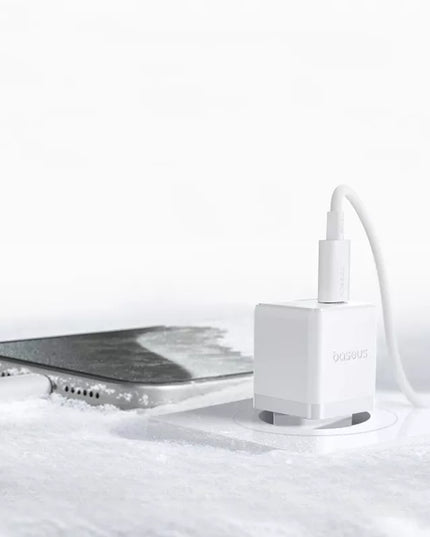 BASEUS greitas tinklo įkroviklis USB-C USB-A 20W PD, skirtas telefonui ir planšetei