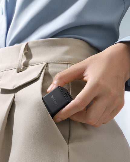 BASEUS Greitas Sieninis Įkroviklis USB-C USB-A 20W PD Telefonui, Planšetiniam Kompiuteriui