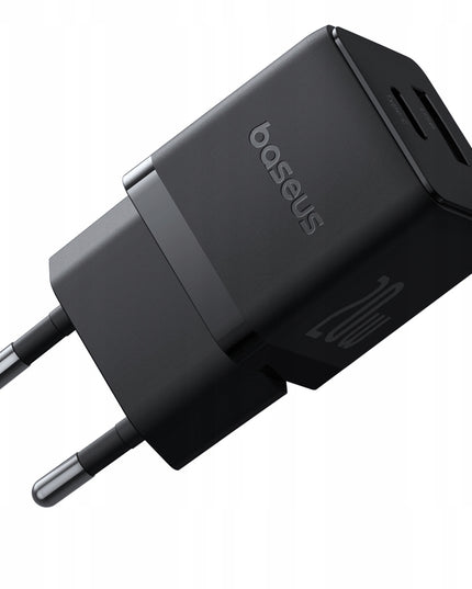 BASEUS Greitas Sieninis Įkroviklis USB-C USB-A 20W PD Telefonui, Planšetiniam Kompiuteriui
