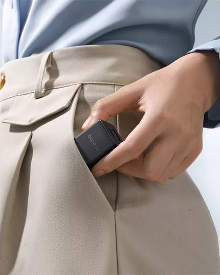 BASEUS greitas tinklo įkroviklis USB-C USB-A 30W PD telefonui ir planšetei