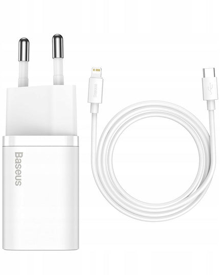BASEUS Greitas USB C įkroviklis iPhone 20W 3A + USB-C į Lightning kabelis