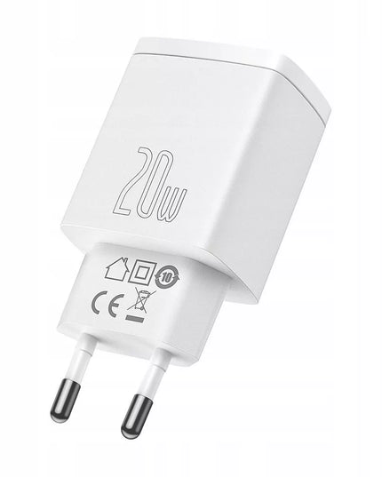 BASEUS Greitas USB C įkroviklis, 20W USB, telefonui, Universalus QC3.0 3A, Mažas