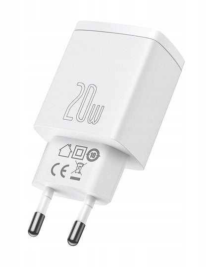 BASEUS Greitas USB C įkroviklis, 20W USB, telefonui, Universalus QC3.0 3A, Mažas