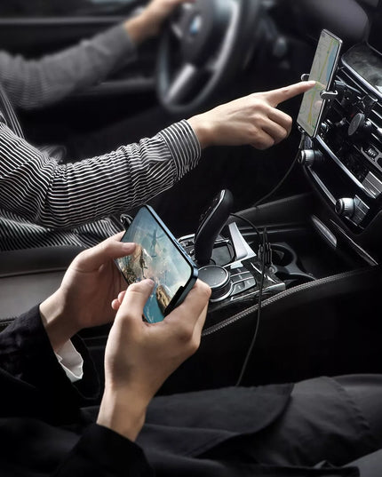BASEUS spartus galingas automobilinis telefono įkroviklis 2x USB 4.8A 12-24V