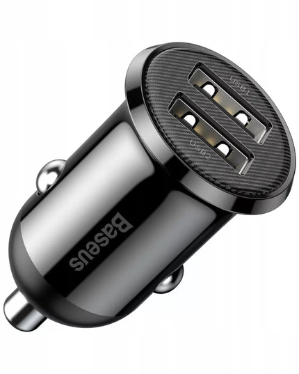 BASEUS spartus galingas automobilinis telefono įkroviklis 2x USB 4.8A 12-24V