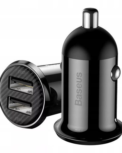 BASEUS spartus galingas automobilinis telefono įkroviklis 2x USB 4.8A 12-24V