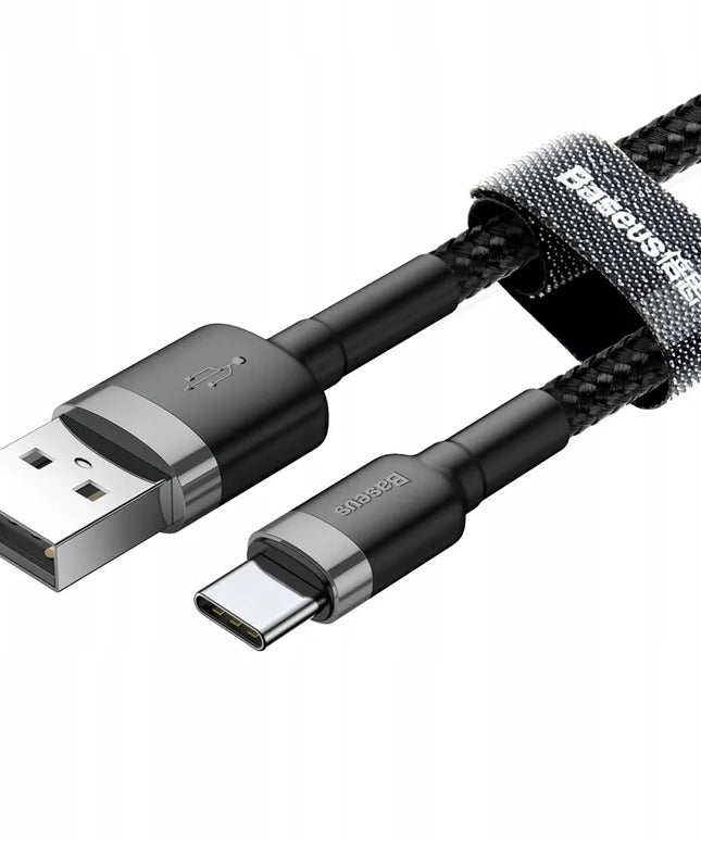 BASEUS greitas USB / USB-C 3A laidas telefonui ir įkrovikliui 1 m