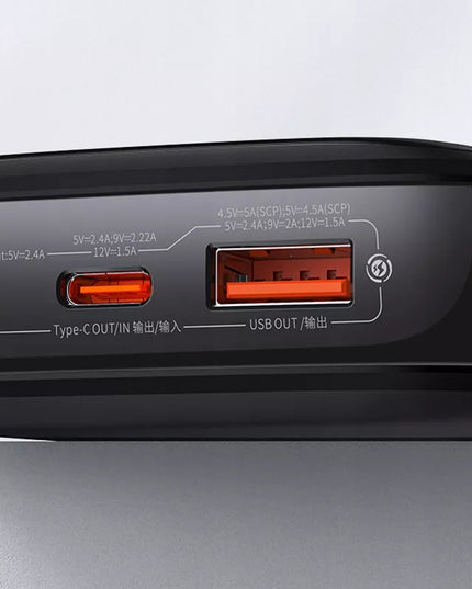 BASEUS spartusis išorinis akumuliatorius 10000mAh 20W su Lightning laidu, greitas ir saugus