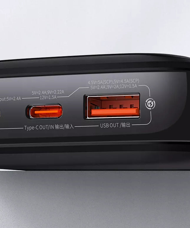 BASEUS spartusis išorinis akumuliatorius 10000mAh 20W su Lightning laidu, greitas ir saugus