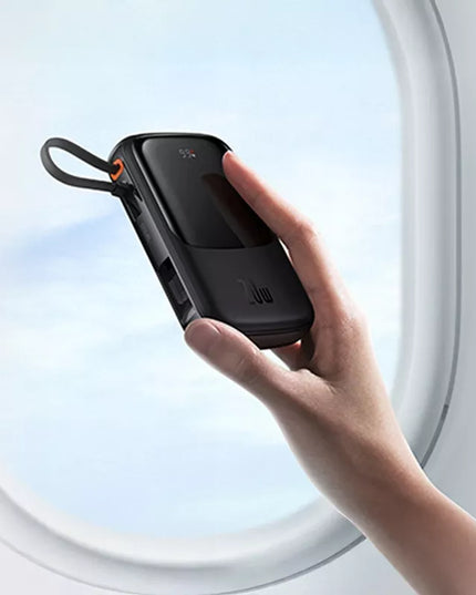 BASEUS spartusis išorinis akumuliatorius 10000mAh 20W su Lightning laidu, greitas ir saugus