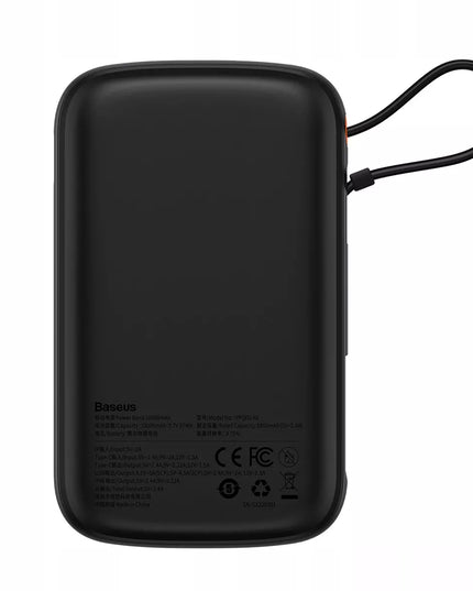 BASEUS spartusis išorinis akumuliatorius 10000mAh 20W su Lightning laidu, greitas ir saugus