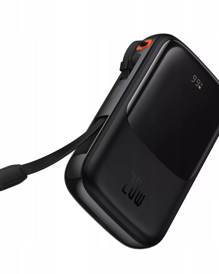 BASEUS spartusis išorinis akumuliatorius 10000mAh 20W su Lightning laidu, greitas ir saugus