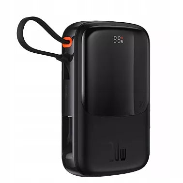 BASEUS spartusis išorinis akumuliatorius 10000mAh 20W su Lightning laidu, greitas ir saugus