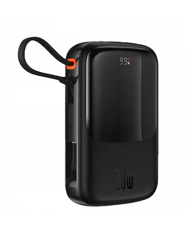 BASEUS spartusis išorinis akumuliatorius 10000mAh 20W su Lightning laidu, greitas ir saugus