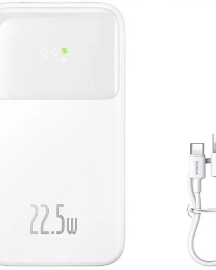 BASEUS greitasis išorinis akumuliatorius 10000mAh 22.5W USB C galingas powerbank + laidas 0,3m