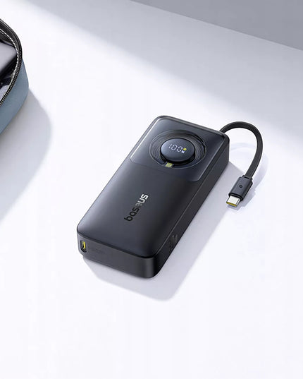 BASEUS spartusis „Power Bank“ 10000mAh 30W galingas išorinis akumuliatorius su USB-C laidu