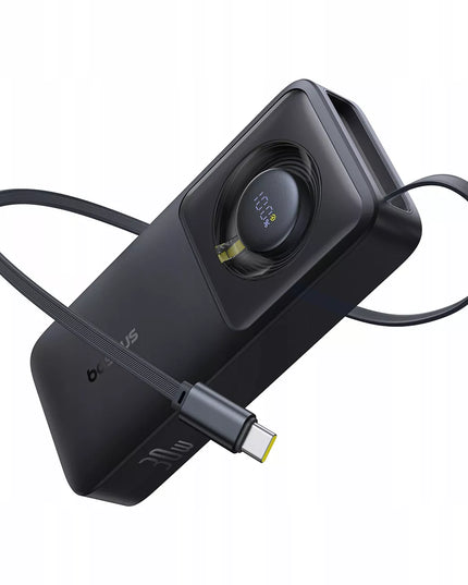 BASEUS spartusis „Power Bank“ 10000mAh 30W galingas išorinis akumuliatorius su USB-C laidu