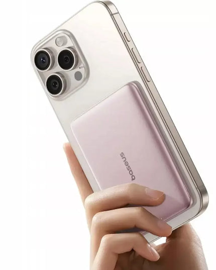BASEUS greitas belaidis išorinis akumuliatorius 5000 mAh 20W USB-C galingas ir saugus