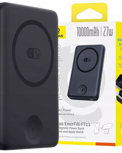 BASEUS greitas išorinis akumuliatorius (power bank) su indukciniu įkrovimu 10000mAh PD 27W USB-C MagSafe