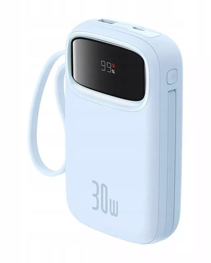 BASEUS spartusis išorinis akumuliatorius QPow 2 30W 10000mAh su USB-C laidais