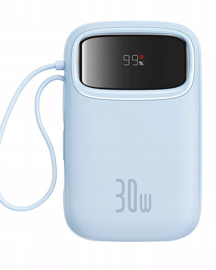 BASEUS spartusis išorinis akumuliatorius QPow 2 30W 10000mAh su USB-C laidais