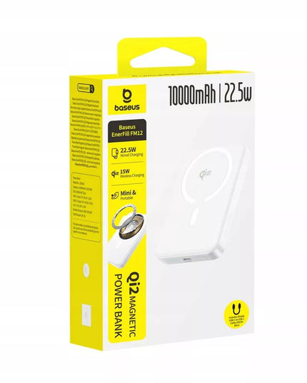 BASEUS greitas belaidis magnetinis „Powerbank“ Qi2 10000 mAh 22.5 W „MagSafe“