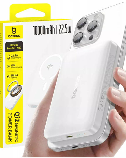 BASEUS greitas belaidis magnetinis „Powerbank“ Qi2 10000 mAh 22.5 W „MagSafe“