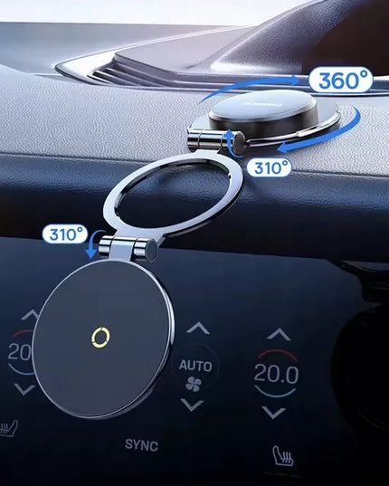 BASEUS MAGNETINIS MAGSAFE AUTOMOBILINIS LAIKIKLIS SULANKSTOMAS 360° 980° REGULIAVIMAS