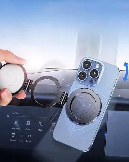 BASEUS MAGNETINIS MAGSAFE AUTOMOBILINIS LAIKIKLIS SULANKSTOMAS 360° 980° REGULIAVIMAS