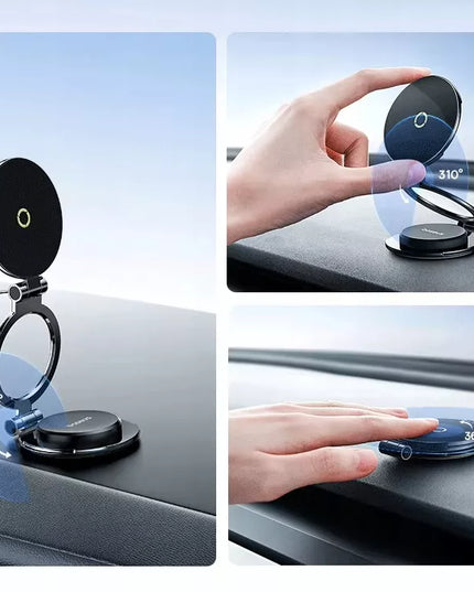 BASEUS MAGNETINIS MAGSAFE AUTOMOBILINIS LAIKIKLIS SULANKSTOMAS 360° 980° REGULIAVIMAS