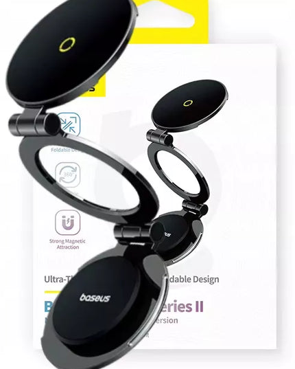 BASEUS MAGNETINIS MAGSAFE AUTOMOBILINIS LAIKIKLIS SULANKSTOMAS 360° 980° REGULIAVIMAS