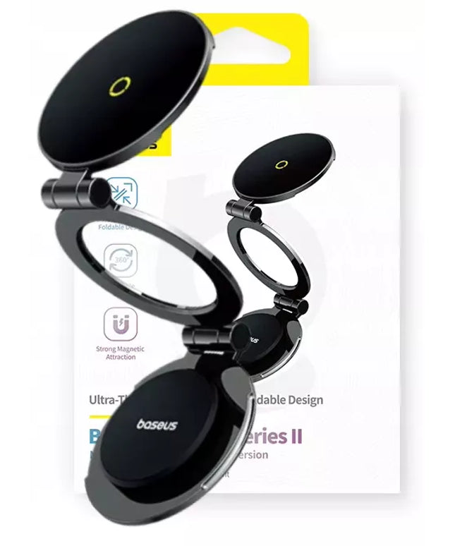 BASEUS MAGNETINIS MAGSAFE AUTOMOBILINIS LAIKIKLIS SULANKSTOMAS 360° 980° REGULIAVIMAS
