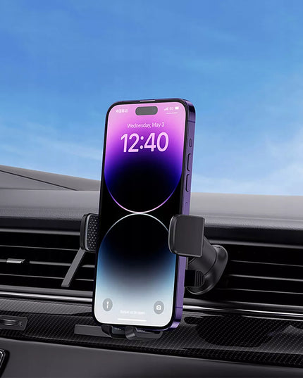 BASEUS automobilinis telefono laikiklis gravitacinis su automatiniu fiksatoriumi