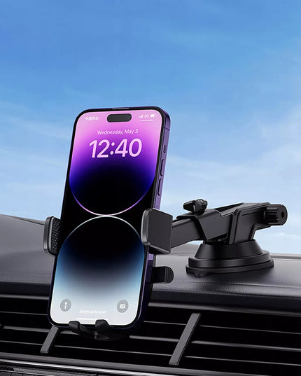 BASEUS automobilinis telefono laikiklis gravitacinis su automatiniu fiksatoriumi