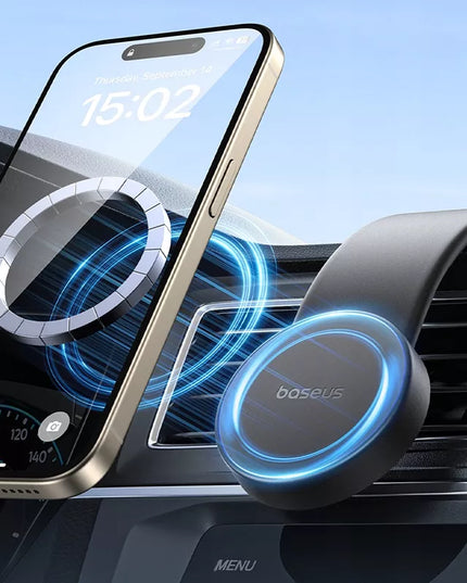 BASEUS lankstus magnetinis automobilinis telefono laikiklis ant prietaisų skydelio