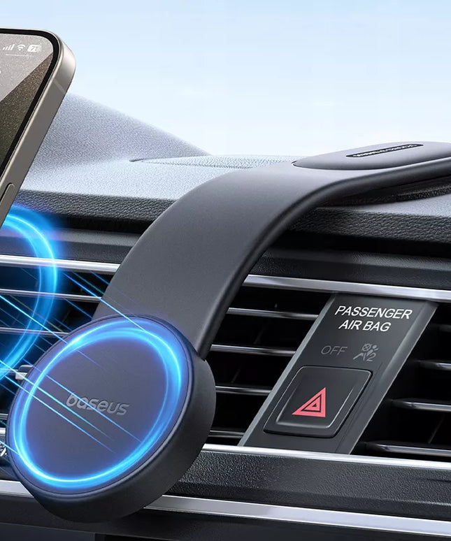 BASEUS lankstus magnetinis automobilinis telefono laikiklis ant prietaisų skydelio