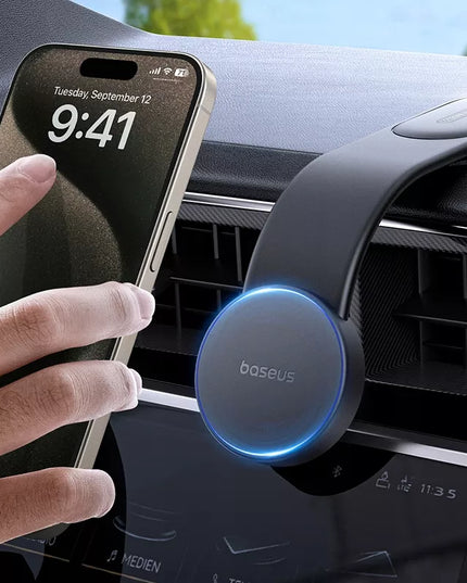 BASEUS lankstus magnetinis automobilinis telefono laikiklis ant prietaisų skydelio