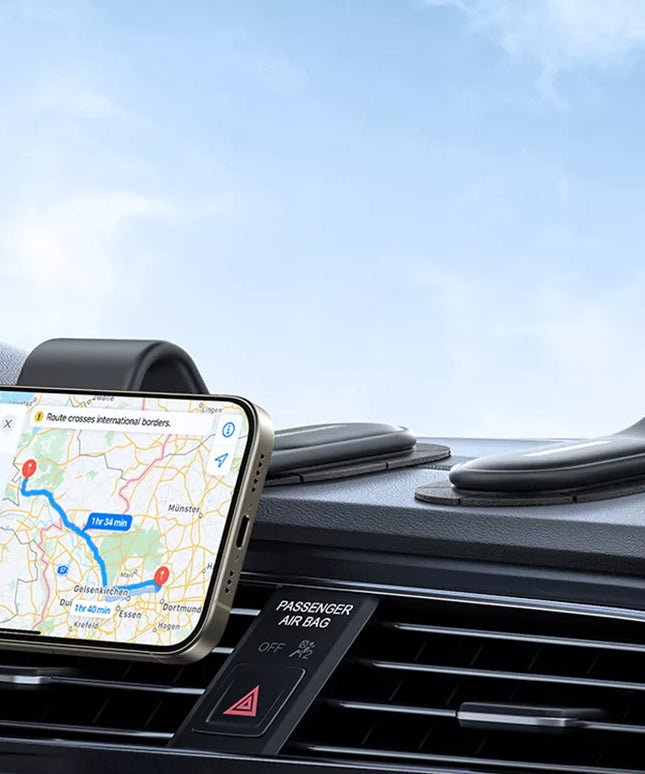BASEUS lankstus magnetinis automobilinis telefono laikiklis ant prietaisų skydelio