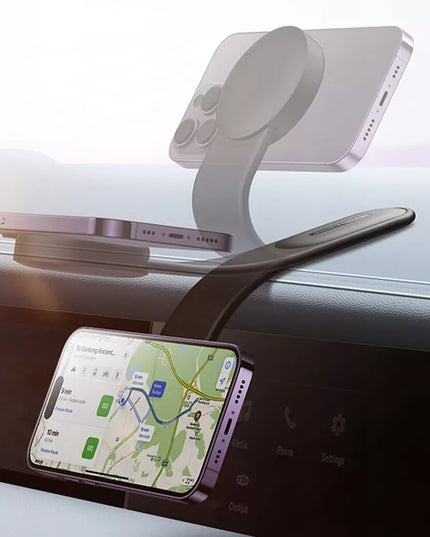 BASEUS lankstus magnetinis automobilinis telefono laikiklis ant prietaisų skydelio