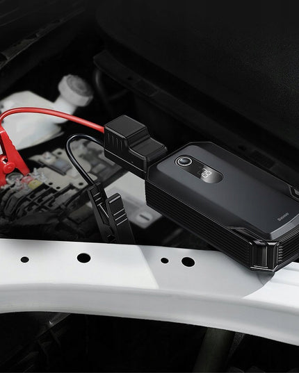 BASEUS 20000mAh Powerbank Užvedimo Įrenginys Booster Jungiamieji Kabeliai