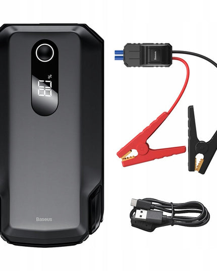 BASEUS 20000mAh Powerbank Užvedimo Įrenginys Booster Jungiamieji Kabeliai