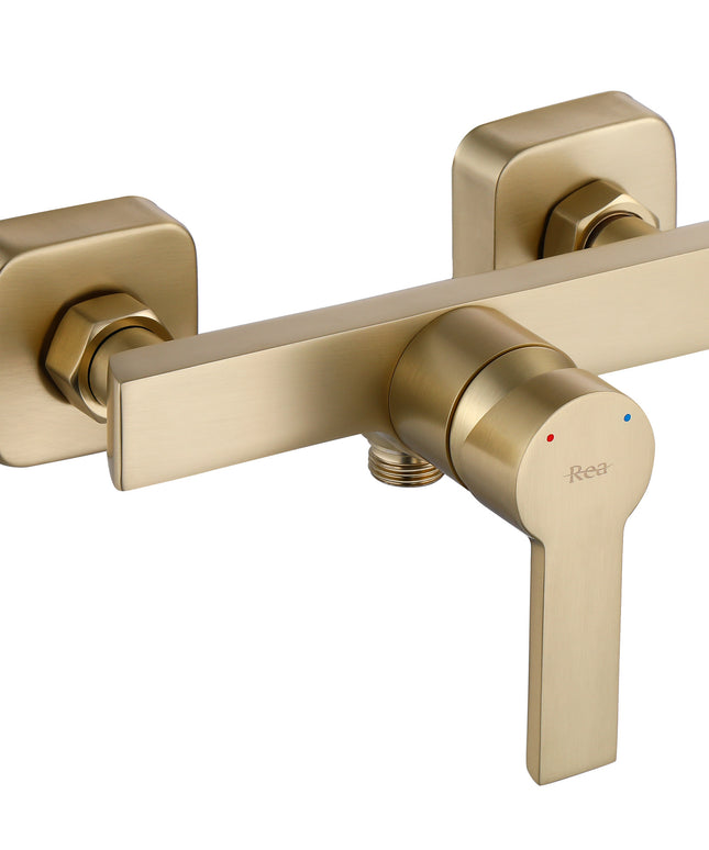 Sieninis dušo maišytuvas REA ARGUS, auksine šlifuota, su galvute