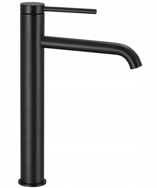 Maišytuvas praustuvui REA CLIF juodas matinis stalviršio aukštas stovintis 29,5