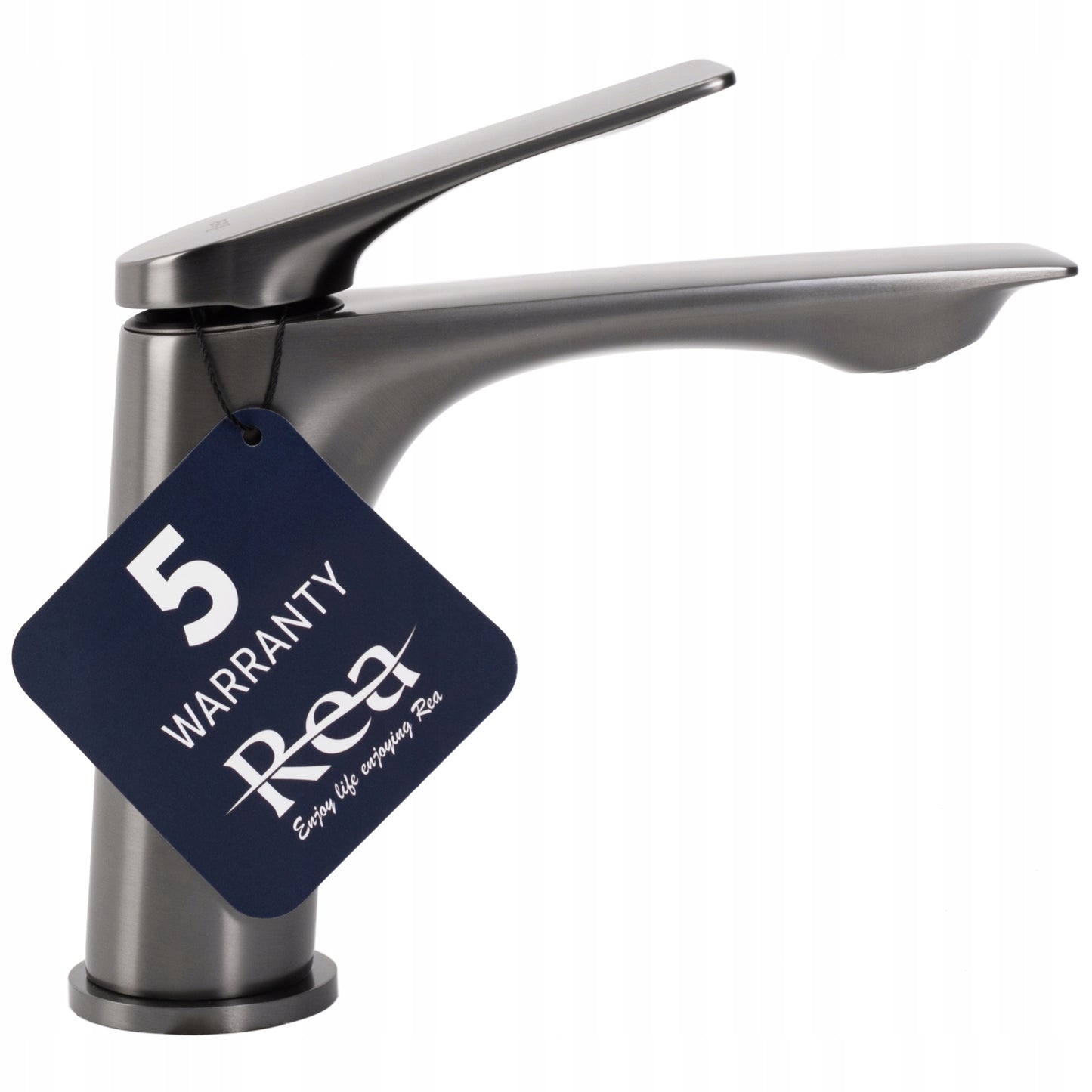 Maišytuvas praustuvui REA AVALON titano šlifuotas žemas stovimas modernus