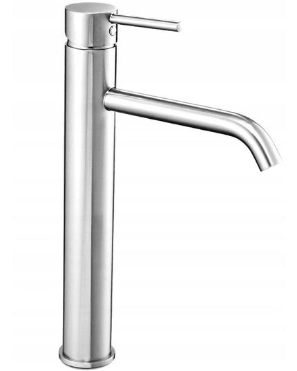 Aukštas praustuvo maišytuvas, chromuotas, montuojamas ant stalviršio, vonios REA LUNGO 28 cm