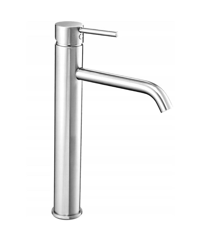 Aukštas praustuvo maišytuvas, chromuotas, montuojamas ant stalviršio, vonios REA LUNGO 28 cm