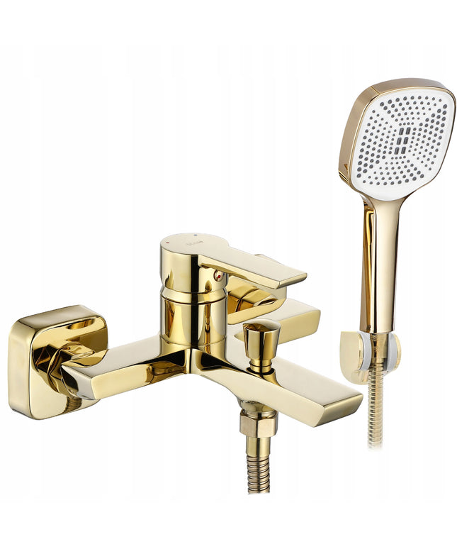 Sieninis vonios maišytuvas REA ARGUS GOLD auksinis su galvute